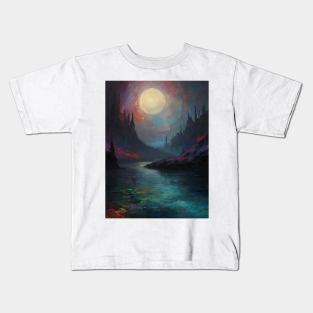 Nature watercolor  Art Kids T-Shirt